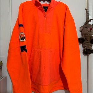 Napapijri Bright Orange Pullover Hoodie